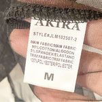 Akira  Size Medium Black White Pearl CARISSA SHORT SLEEVE MESH T-SHIRT Photo 4