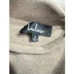 Lulus Brand New  Women’s Size Small Beige Mock Neck Pullover Sweater Photo 2
