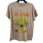 Def Leppard  Tour 1983 Women's T-Shirt Cream Medium New Photo 0