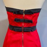 Forever 21 Y2K  Christmas red and black holiday party mini dress, size M Photo 1