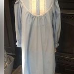 Fundamentals Housecoat Nightgown Vintage NWT Blue Lace Trim Size Large Sears Photo 0