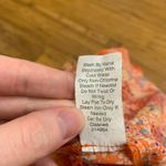 CAbi  Women's Medium Orange Floral Print Sleeveless‎ Tank Top Blouse Lightweight Photo 5