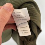 MCKOL Olive Green Ribbed Women’s Zip Polo Shirt Size XL Photo 3