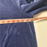 Aerie  Offline Velour Velvet Zip Jacket Blue Oversized Size Medium Hooded Soft Photo 3