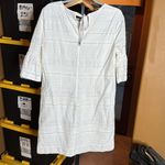 J.Crew  Anelloni White Sheath Dress Bell Sleeves Crew Neck Size 6 Photo 10