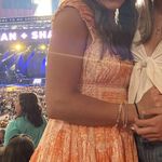 Sky to Moon Preppy Orange Romper  Photo 0