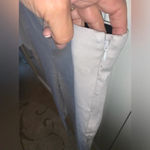 H&M Set ivory films sheer top & Old Navy khaki side zip chinos Photo 8