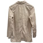 Madewell  Linen Dorset Blazer in Tan White Gingham Check French Country Cottage Photo 2