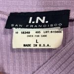 I.N. San Francisco Vintage Ribbed Lavender Knit Tank L USA Y2K Soft Grunge Photo 5