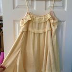 ZARA BNWT ZW COLLECTION SHORT RUFFLE DRESS - BABY YELLOW Photo 8