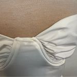 Lucy in the Sky corset Mini ruched bodycon dress white Photo 2