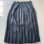 pleated school uniform midi skirt Black Size 36 Photo 2