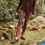 J. McLaughlin  brown faux suede leggings size small new with tags Photo 1