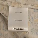 💕ROUJE💕 Flore Dress ~ 100% Viscose Romance Ecru Floral Print 34 EU White Size undefined Photo 12