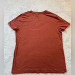 Carhartt  T-Shirt Women’s Medium Burnt Orange Short Sleeve V-Neck Relaxed Fit. Photo 2