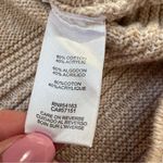 Calvin Klein  Tan Beige Cowl Neck Casual Knit Ribbed Sweater Size Medium Photo 7