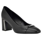Calvin Klein  Unesta Womens Black Pointed Toe Block Heel Dress Pumps Photo 2