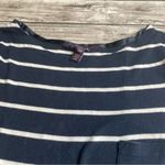 Long Tall Sally Women Long Sleeve Tee Shirt XS Extra Small TALL Navy Blue White Photo 2