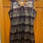 Boutique Sequin Tank Dress Silver Size M Photo 1