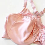 Glamorise Pale Pink Front Clasp Underwire Bra Women’s Size 40F Racerback Curvy‎ Photo 5