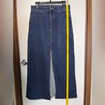 Gap  Y2K Skirt Denim Maxi Straight Pencil Vintage Modest Back Slit Size 8 Photo 3