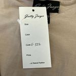 Gretty Zueger Womens Button Ruffle Jacket Top Size Medium Beige Lagenlook Photo 7