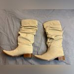 Chinese Laundry winner tan slouch pointed toe suede knee high boots nwot Photo 1