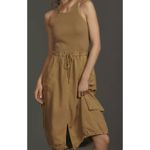 Anthropologie Daily Practice by  Be Bold Racerback Twofer Dress Moss‎ Size Medium Photo 1