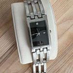 Bijoux Terner Ladies Watch Stainless Bracelet Black Dial with Diamond Marker Photo 0