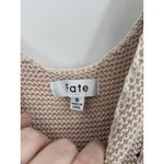 Fate Knit Sweater Women Small Beige‎ Cable Knit Minimalist Granolagirl Coastal Photo 2