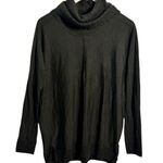 Kenar Sweater Women L Gray Brown Cowl Neck Lock Sleeve 100% Merino Wool Y2K Top Photo 0