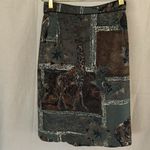 Vintage Platinum Dorothy Schoelen Skirt Set Jacket Top Skirt 2 pcs Sz S Safari Brown Photo 8