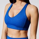 Carbon 38 ππ Shine Powder Set Cross Back Bra + 7/8 Legging Cobalt Blue Large NWT Photo 4