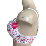 Massam Size Large Floral Underwire Bra. Made in Brazil. New with Tags White Photo 3