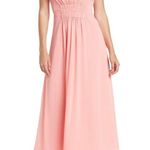 Betsey Johnson  Boudoir Crinkle Chiffon Tie Back Dress Pink White New w/Tag Photo 7