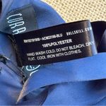 Doll kill Current Mood Satin Dress with Bow Straps Large Blue Photo 8