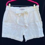 Liverpool Women's Cream Shorts Paper Bag Waist Elastic Waistband Size 14 NWOT Photo 0