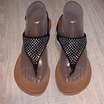 Rampage  Rinnali black sequined flip flops Photo 0