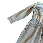 Pistola  Amira Denim Midi Dress Riviera Wash High Slit Long Sleeve Size Small NWT Photo 4