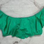Trina Turk Monaco Off the Shoulder Bandeau Bikini Top Size 4 Green New Flounce Photo 1