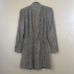 Parker  Luxury 100% Silk Olive Green/Black Elastic Waist Wrap Dress Sz M Photo 1