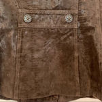 Powder River Outfitters Brown Western Leather Jacket Boho Conch Tribal Suede Photo 6