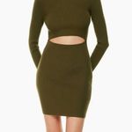 Aritzia Wilfred Cut-Out Knit Longsleeve Mini Dress Photo 1