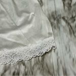 Whimsigoth Fairycore Vintage White Lace Trim Slip Skirt Women Sz XL Made In USA Photo 5
