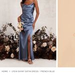 Birdy Grey French Blue Bridesmaid Dress Photo 2