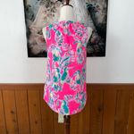 Lilly Pulitzer Vibrant Stacey Pink Toucan Top! Photo 3