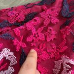 H by Halston Halston Bright Raspberry Dress with Floral lace embroidery Photo 6