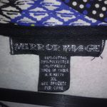 Mirror Image XL Retro Running Circles Zip Front Jacket Plus in Blue Black Size 16 Photo 1