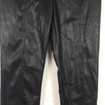 Jason Wu Black Vegan Leather Split Hem Trouser Pants Small Photo 8