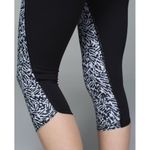 Lululemon Lulu Top Speed Crops Animal Print Skinny Running Exercise Yoga Colorblock Tights Photo 4